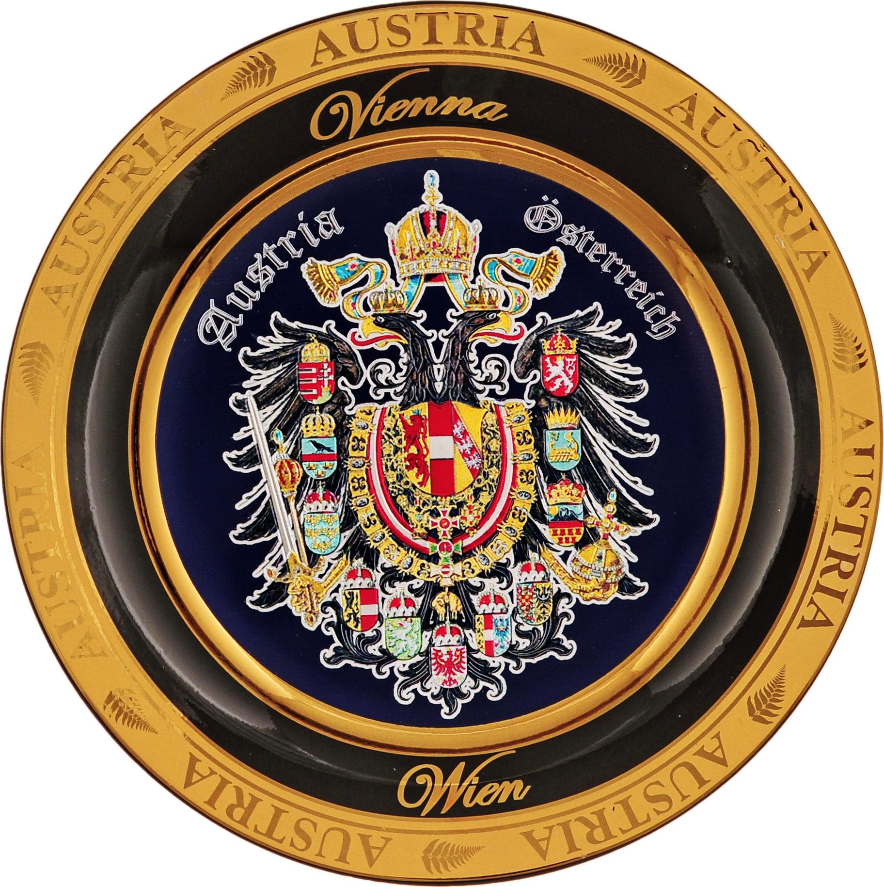 wien-vienna-austria-souvenir-porzellan-Aufsteller-porcelain-stand-Austria-Wappen-4011